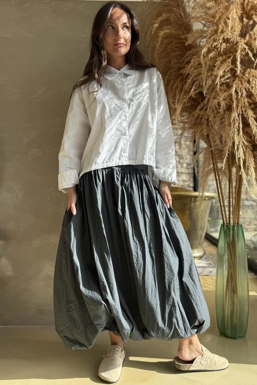 Paloma French Tuck Shirt White